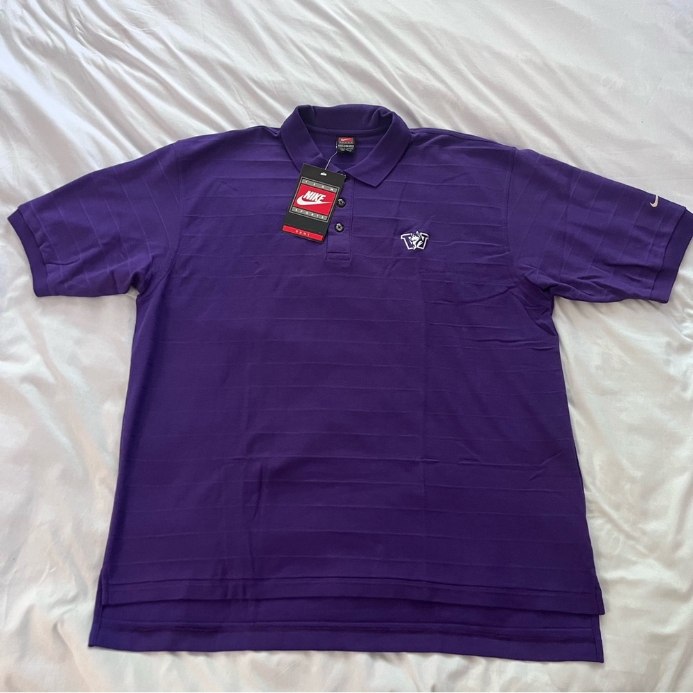 Vintage University of Washington Huskies Nike Team Golf Polo Mens 2XL Purple